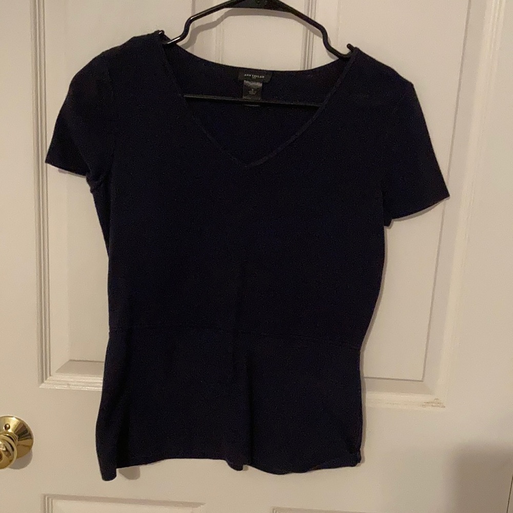 Navy wool shirt
